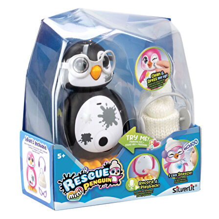 Silverlit Rescue Mini Penguen Siyah 88640