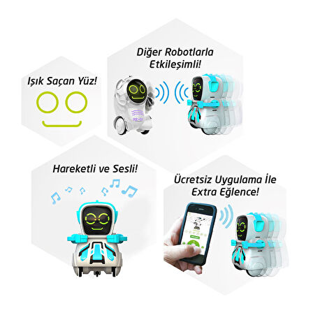 Silverlit Pokibot Robot Turkuaz 88043
