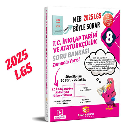 8. Sınıf LGS MEB Böyle Sorar Soru Bankası Seti Sinan Kuzucu Yayınları