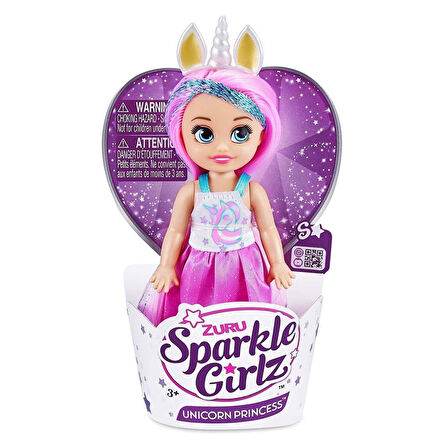 Sparkle Girlz 12 Cm Unicorn Prenses Cupcake Pembe 10094TQ3