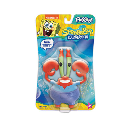Flexfigs Sponge Bob Aksiyon Figür Mr. Crab 55214