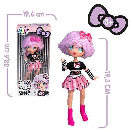 Hello Kitty Manga 19,5 cm Bebek Teddy Rock HKTF0000