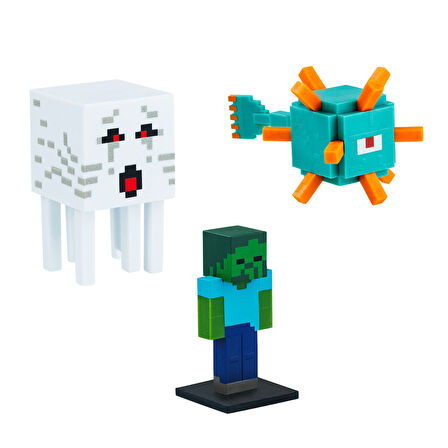 Minecraft 3D Figür Toppeez 3 lü Set Model 2 PMI/MC2020