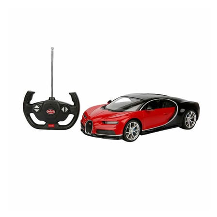 Rastar 1:14 Bugatti Chiron Uzaktan Kumandalı Işıklı Araba Kırmızı-Siyah