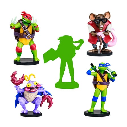 TMNT Figürlü Kalem Başlığı 5'li Paket Model 3 NT2040
