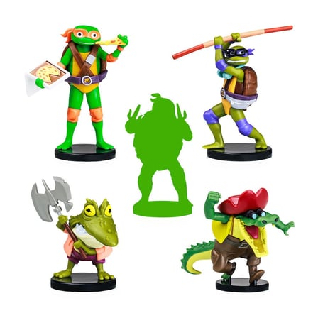 TMNT Figürlü Kalem Başlığı 5'li Paket Model 4 NT2040