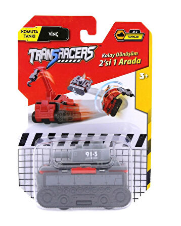 Transracers Dönüşen Araçlar Tanklar Komuta Tankı / Vinç
