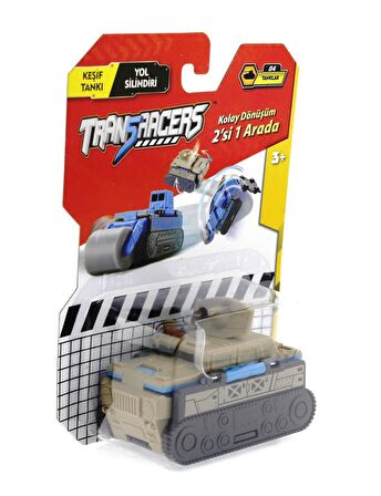 Transracers Dönüşen Araçlar Tanklar Keşif Tankı / Yol Silindiri