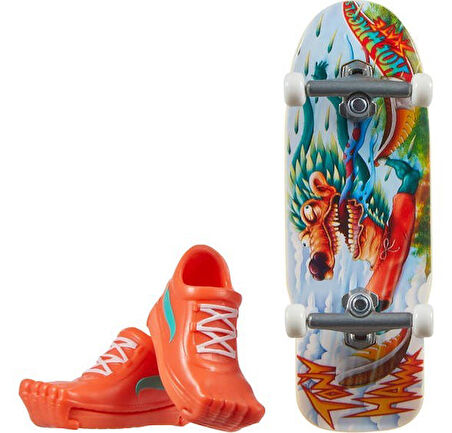 Hot Wheels Skate Parmak Kaykay ve Ayakkabı Spıked Fury JGM01