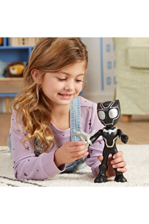 Spidey and His Amazing Friends Dev Figür Black Panther F7260 Spıdey Black Panther Figür
