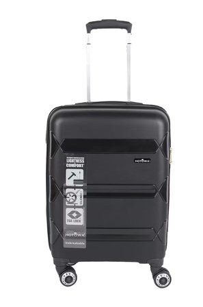 Hotowa Gold PP Valiz 8011 Siyah TSA Kilitli Üçlü Set