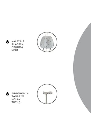 Süper Kalite Oturaklı Baston Katlanır Tabureli Baston Asa