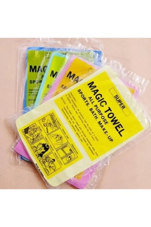 Temizlik Bezi Magic Towel Islak Sihirli Bez 5 Adet