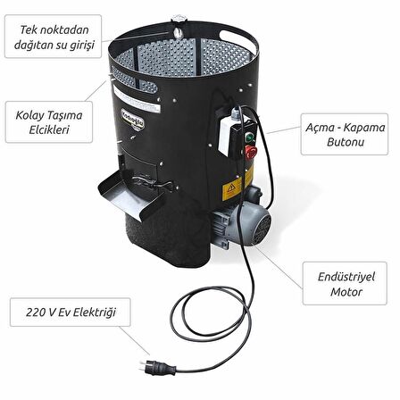 Kadıoğlu Pratiko CKS40 Ev Tipi Ceviz Soyma Makinası 40 Litre