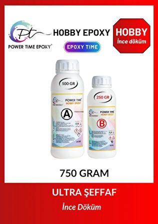 750 gram Hobby Epoxy/ Şeffaf Epoksi Reçine Ince Döküm