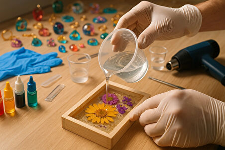 1500 gram Hobby Epoxy/ Şeffaf Epoksi Reçine Ince Döküm Power Time Epoxy