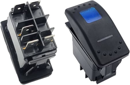 Su Geçirmez Led Işıklı On Off Anahtar - 5 Pin