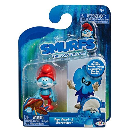 Şirinler Şirin Baba Ve Smurfwillow 2'li Figür Set
