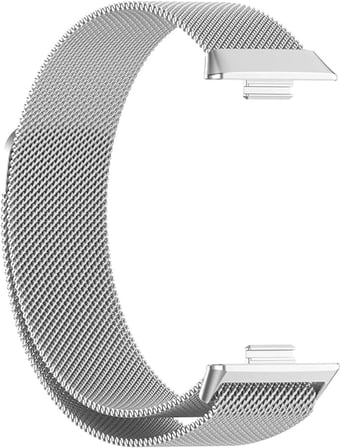 Huawei Watch Fit 3 / Fit 4 / Fit 4 PRO/Fit 5 / Fit 5 PRO ile Uyumlu Kordon Hasır Örgü Metal Mıknatıslı Kayış