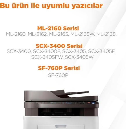 ® SCX-3405F 2'li Avantaj Paket / MLT-D101S Samsung Uyumlu Muadil Toner