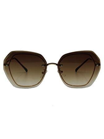 Nita Altın-Kahverengi Kadın Güneş Gözlüğü