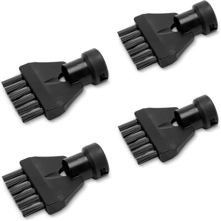 Orijinal derz fırçası seti, 4 fırçalı, tüm SC EasyFix ve Deluxe buharlı temizleyiciler için, siyah