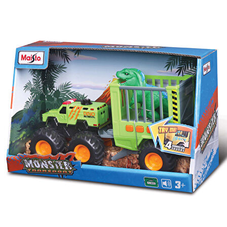Maisto Fresh Metal 4X4 Canavar Taşıyıcı Araçlar - Dinozor