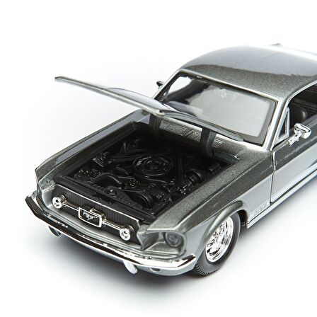 Maisto 1:24 1967 Ford Mustang GT Model Araba - Gri