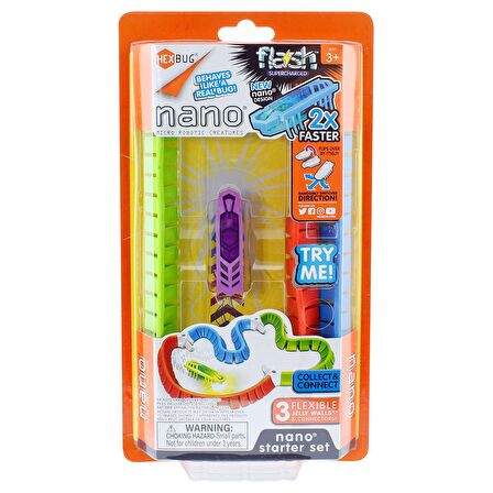 Hexbug Flash Nano Başlangıç Seti - Mor