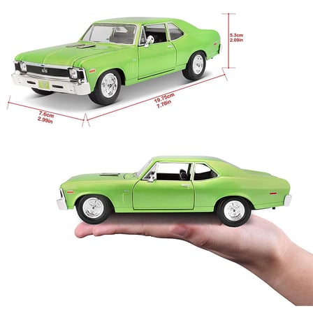 Maisto 1:24 1970 Chevrolet Nova SS Model Araba - Yeşil