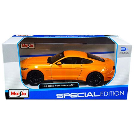 Maisto 1:24 2015 Ford Mustang GT Model Araba - Turuncu