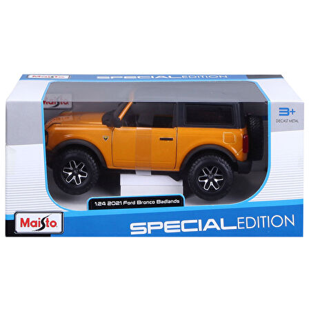 Maisto 1/24 2021 Model Ford Bronco Badlands - Turuncu