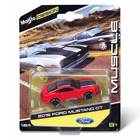 Maisto 2015 Mustang GT Oyuncak Araba 1:64 - Kırmızı