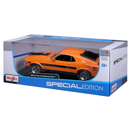 Maisto 1/18 1970 Ford Mustang Mach 1 - Turuncu
