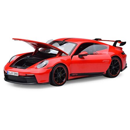 Maisto Porsche 911 GT3 Model Araba 1/18 - Kırmızı