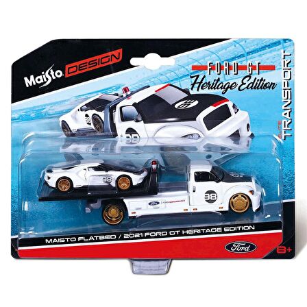 Maisto 2021 Ford GT Çekici ve Araç Set 1/64 59011
