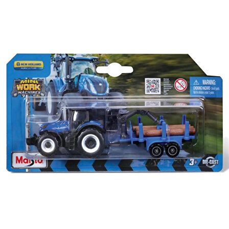 Maisto Mini Work Machines Traktör ve Römork Set-06