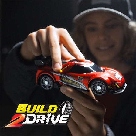 Silverlit Exost Build 2 Drive Kumandalı Yarış Aracı Kiti - Kırmızı