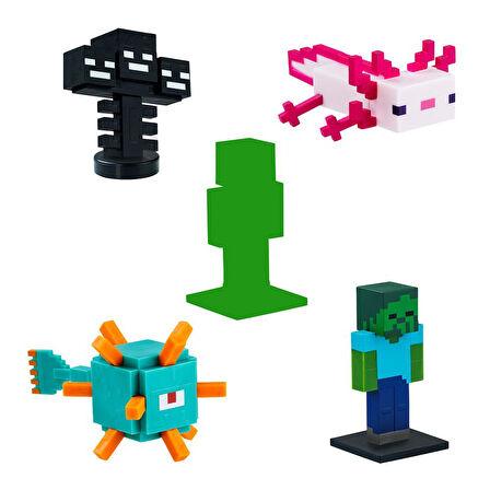 PMI Minecraft 3D Figür Toppeez 5'li Set MC2040 Model 1