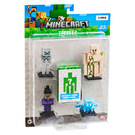 PMI Minecraft 3D Figür Toppeez 5'li Set MC2040 Model 4