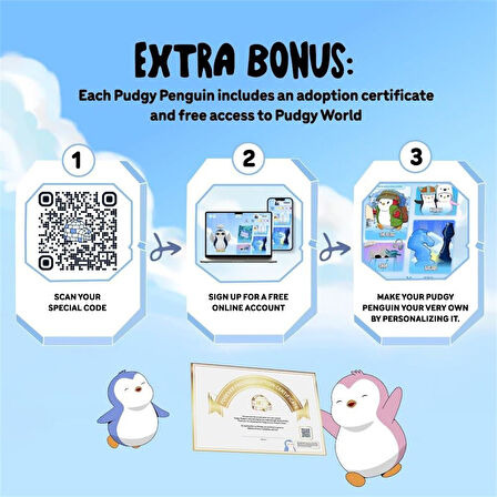 PMI Pudgy Penguins Klipsli 13cm Pelüş Figür Model 6