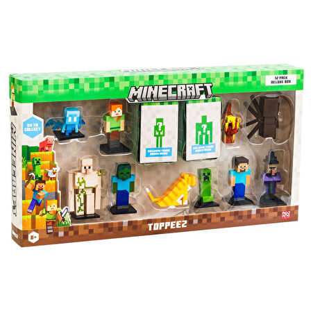 PMI Minecraft 3D Figür Toppeez 12'li Delüks Set Model 2