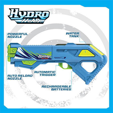 Silverlit Hydro M.A.D. Elektrikli Su Tabancası - Mavi 81150