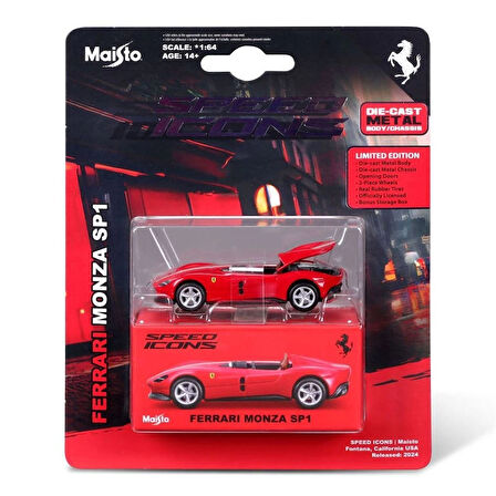 Masito 1:64 Speed Icons - Ferrari Monza SP1 Kırmızı