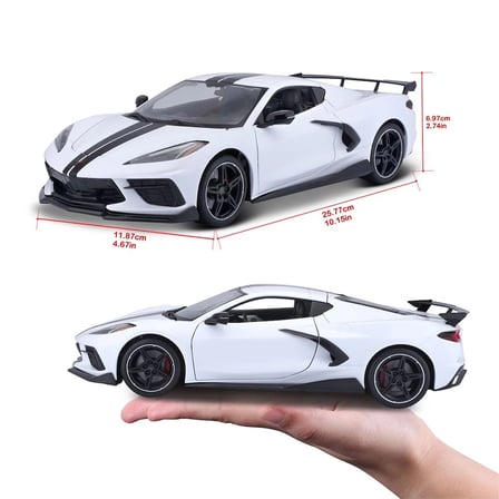 1:18 2020 Chevrolet Corvette Stingray Coupe 31455 - Beyaz