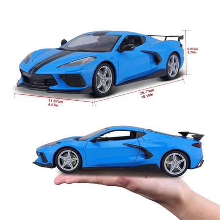 1:18 2020 Chevrolet Corvette Stingray Coupe 31455 - Mavi