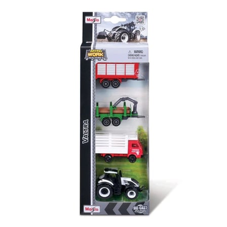 Mini Work Machines 4'lü Set - Valtra