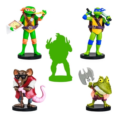 TMNT Figürlü Kalem Başlığı 5'li Paket Model 1 NT2040