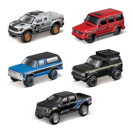 1/64 5'li Model Araç Seti 12702 - Off-Road Collection