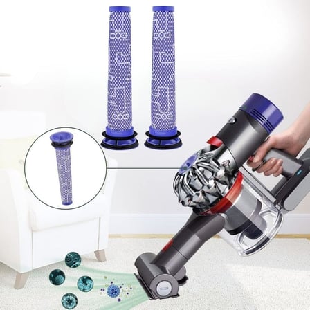 Dyson V6, V7, V8, DC58, DC59, DC62, DC74 ile Uyumlu Ön Filtre 2'li
